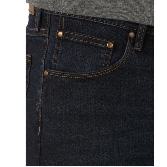 Wrangler Straight Fit Jeans Men's Size 29x30Premium Quality Blue Jeans Dark - Picture 4 of 10